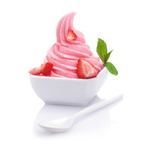 Frozen Yogurt Erdbeer